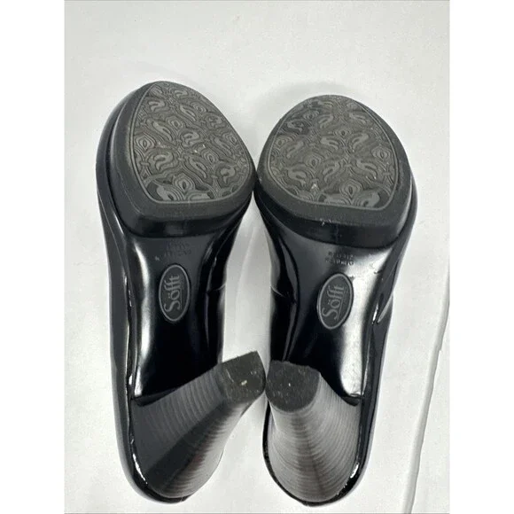 2x Sofft Lana Black & Brown Patent Leather Classic Pump Womens Size 8 M shoe - Picture 13 of 16